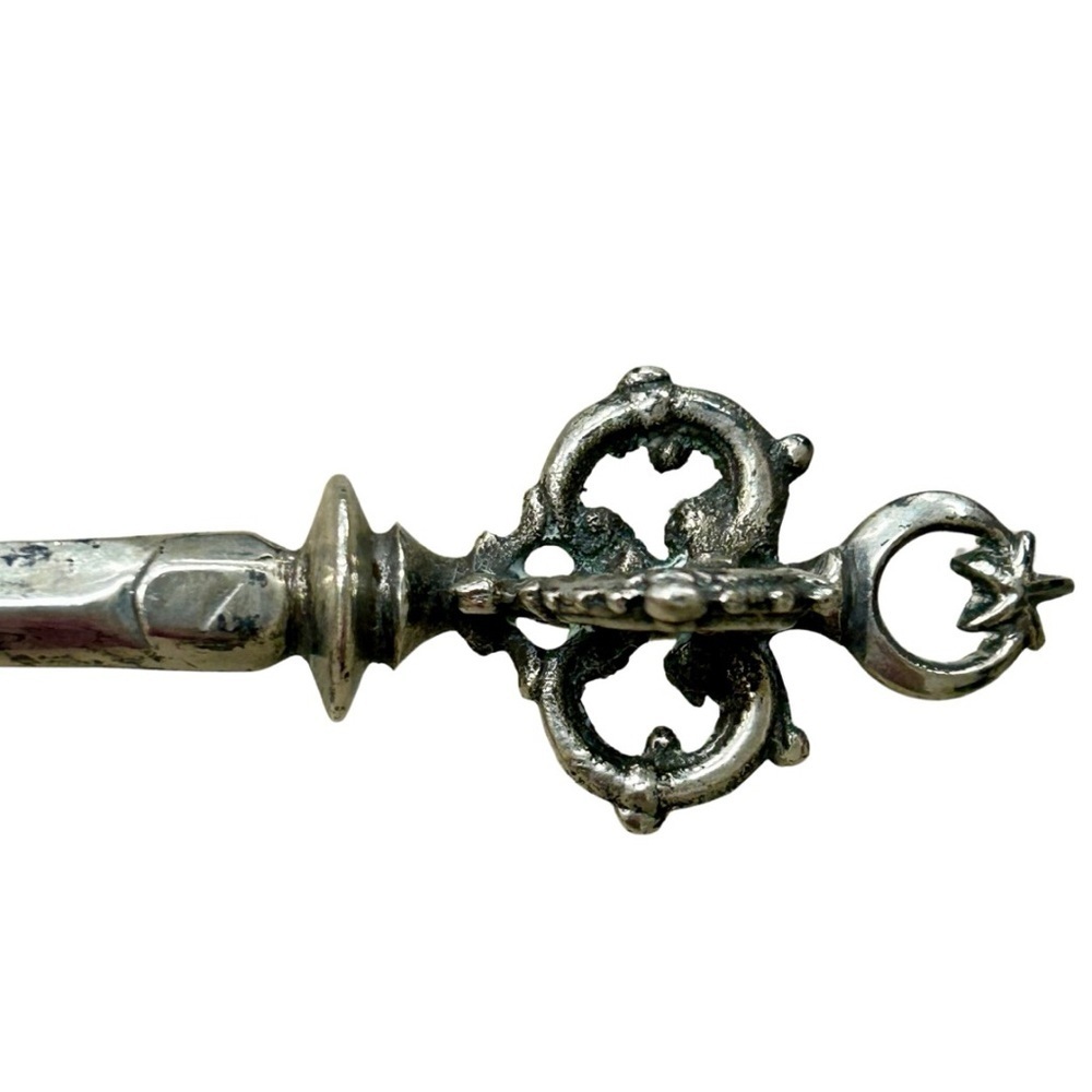 Vintage Sterling Silver Ornate Bar Spoon – Long Handle - Picture 4 of 5